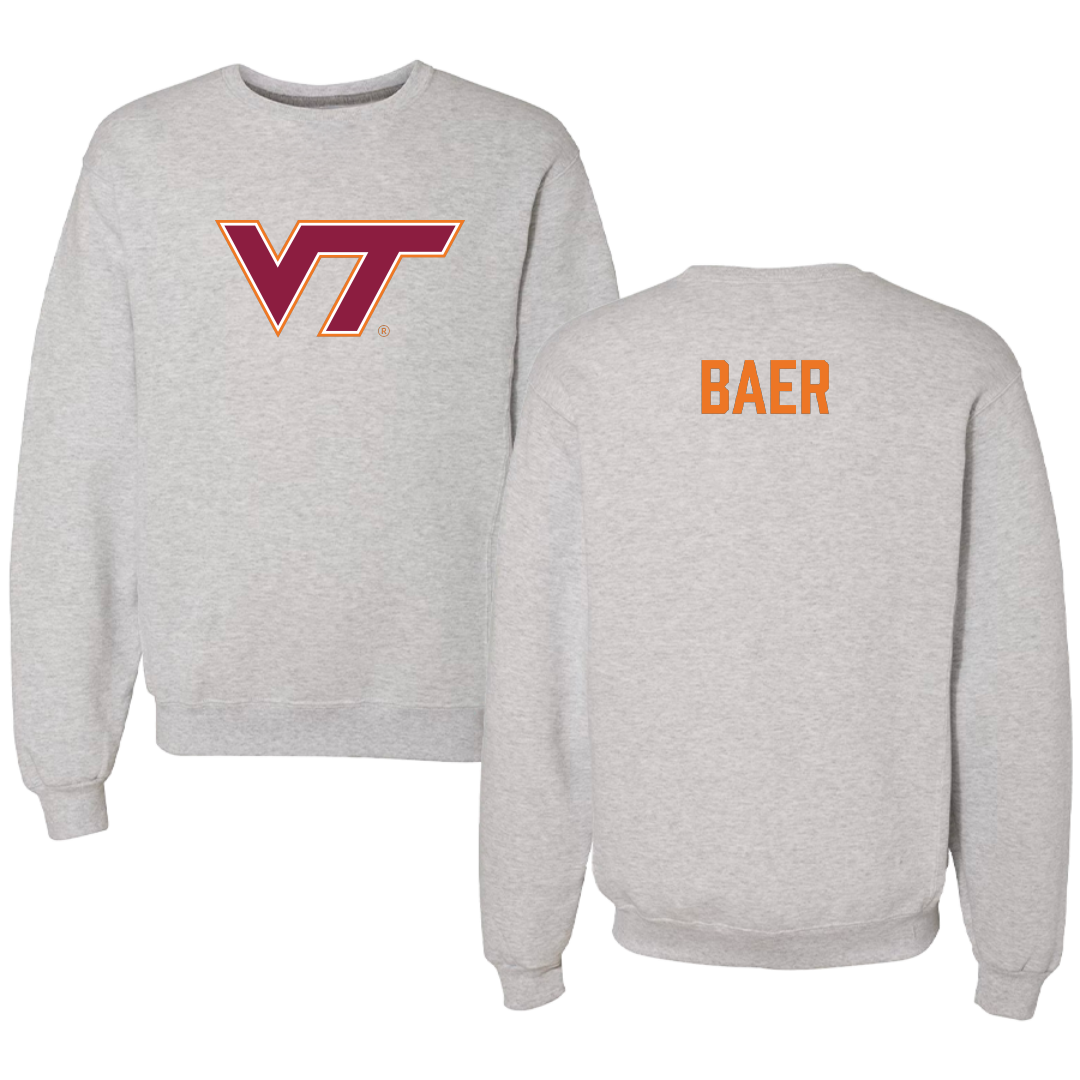 Virginia Tech Cheer Gray Crewneck - Addi Baer