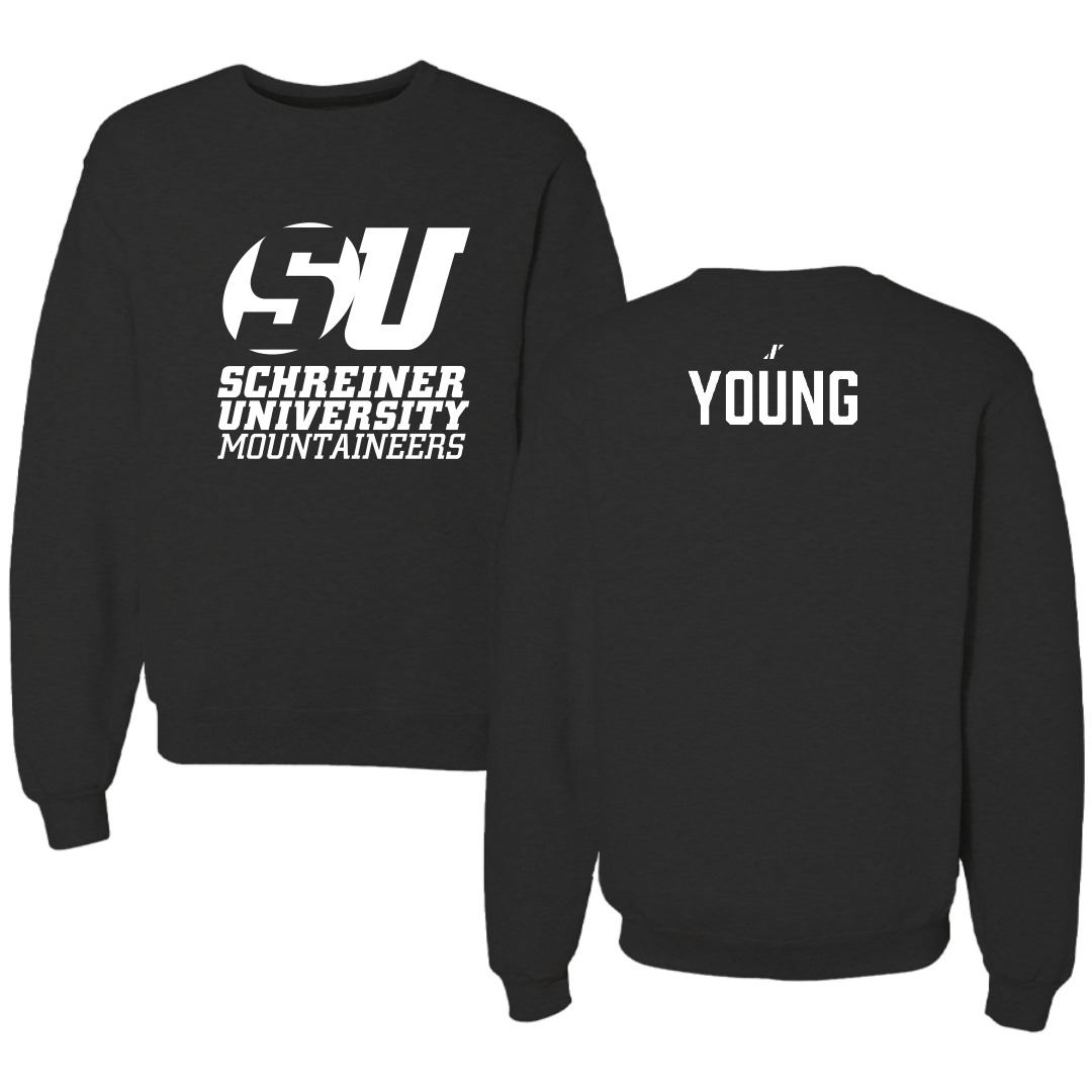 Schreiner University Football Black Crewneck - Maurice Young