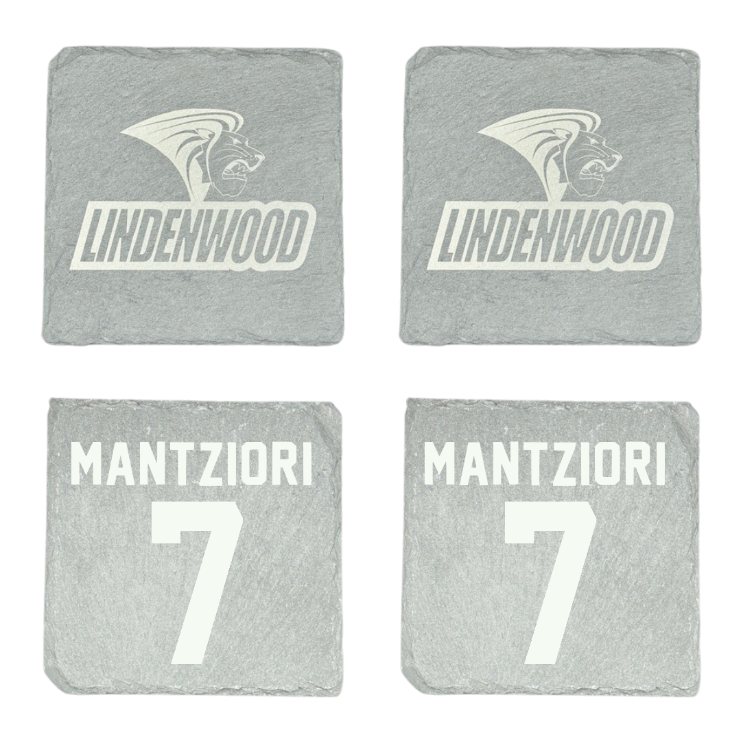 Lindenwood University Basketball Stone Coaster (4 Pack)  - #7 Konstantina Mantziori