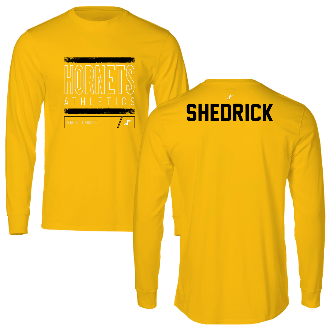 Alabama State University TF and XC Gold Dominate Performance Long Sleeve - Nevaeh Shedrick