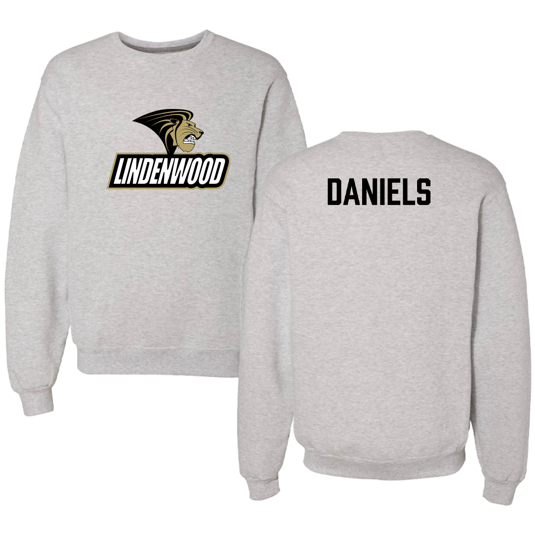 Lindenwood University Golf (W) Light Gray Crewneck - Jamie Daniels