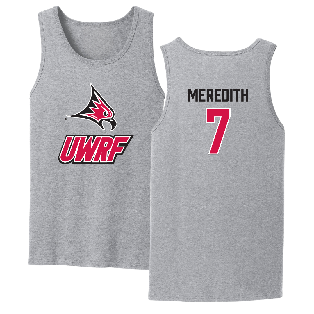 University of Wisconsin-River Falls Volleyball Sport Gray Tank Top - #7 Kameri Meredith