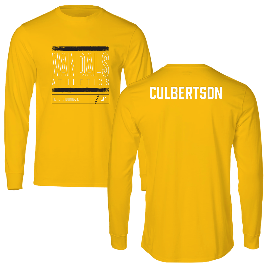 University of Idaho TF and XC Gold Dominate Long Sleeve - Noah Culbertson