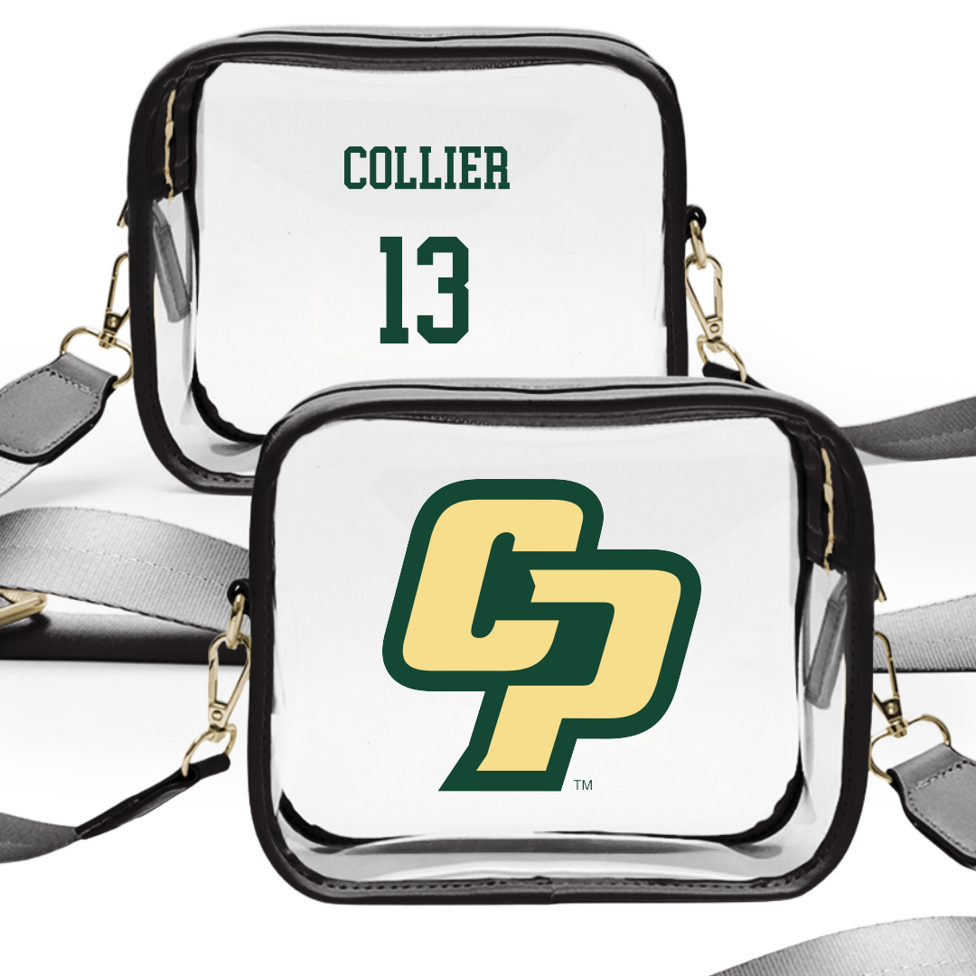 Cal Poly Soccer (W) Black Clear Stadium Bag - #13 Lauren Collier