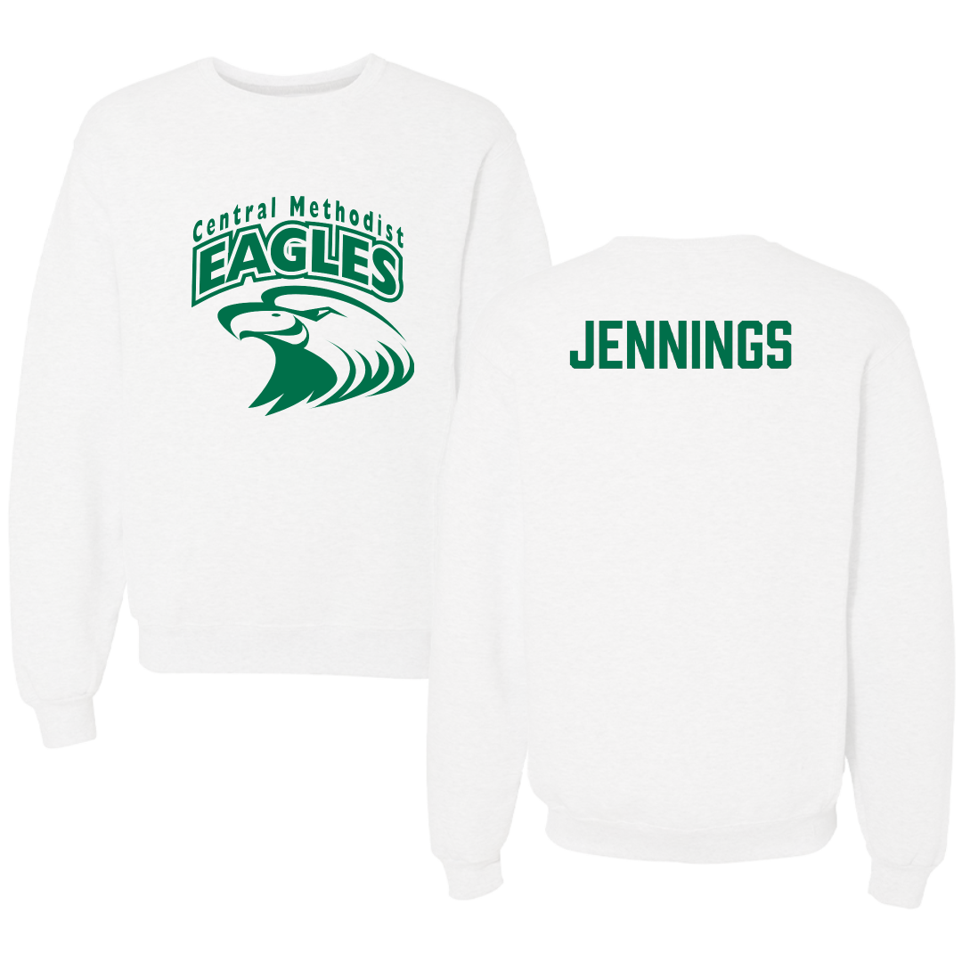 Central Methodist University TF and XC White Crewneck - Labron Jennings