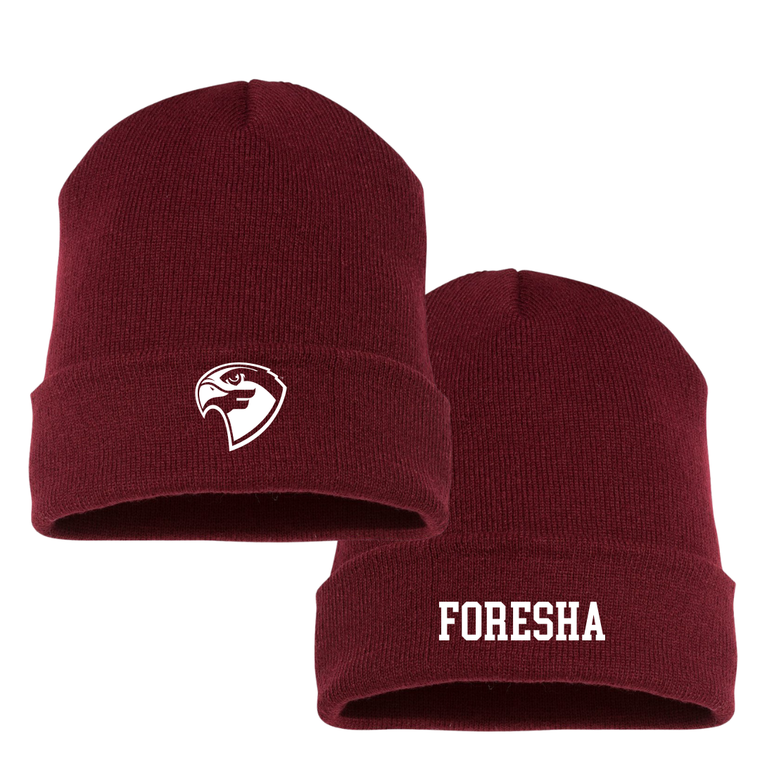 Fairmont State University Softball Maroon Beanie - #11 Alexa Foresha
