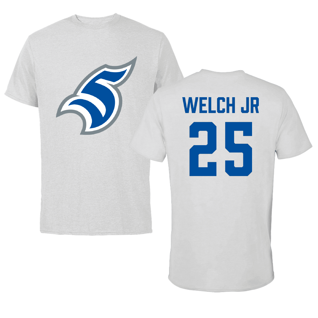 Thomas More University Football Light Gray Tee - #25 Demetrick Welch Jr