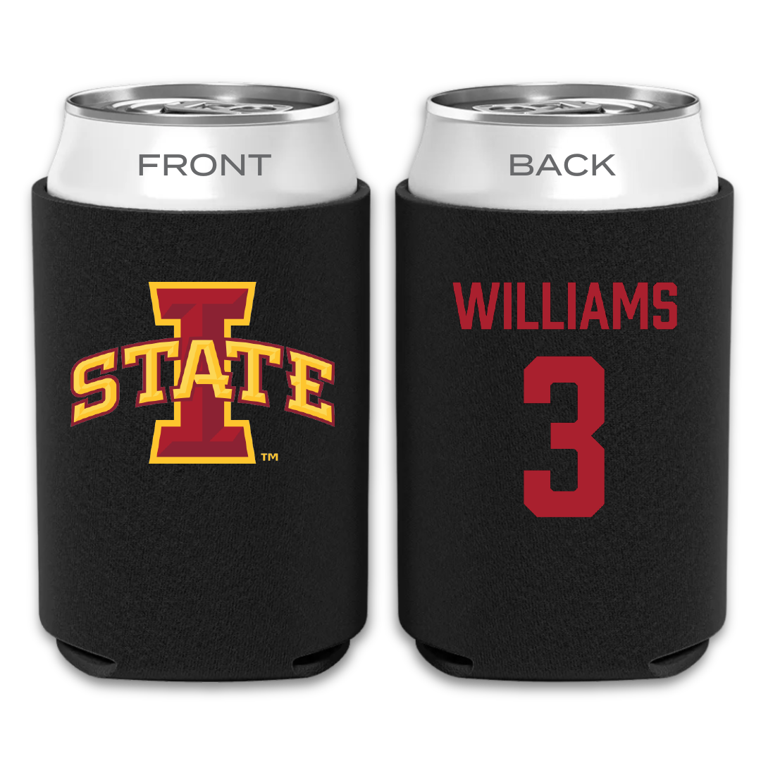 Iowa State University Basketball Black Can Cooler - #3 Alisa Williams