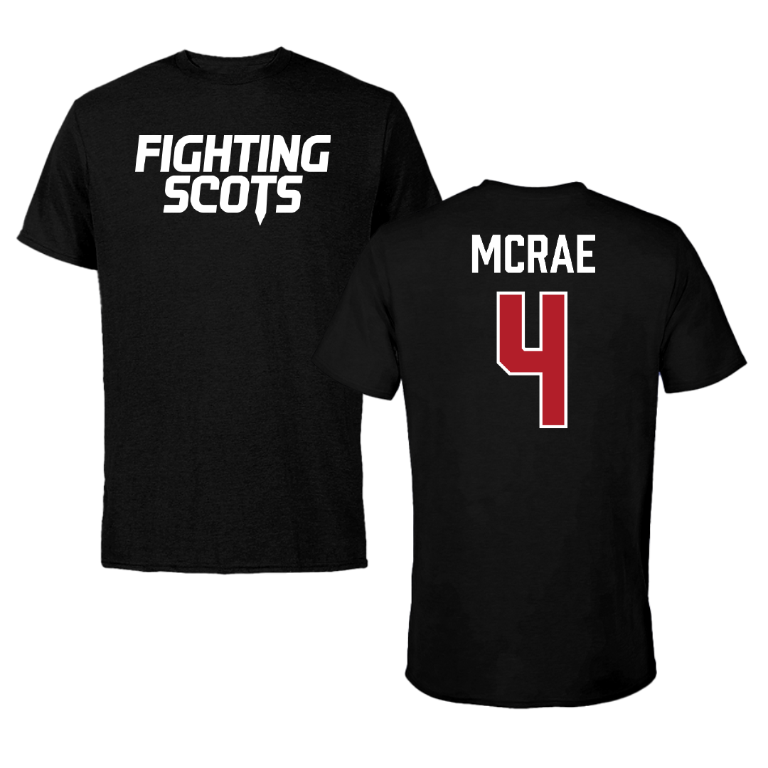 PennWest Edinboro Football Black Performance Tee - #4 Jared McRae