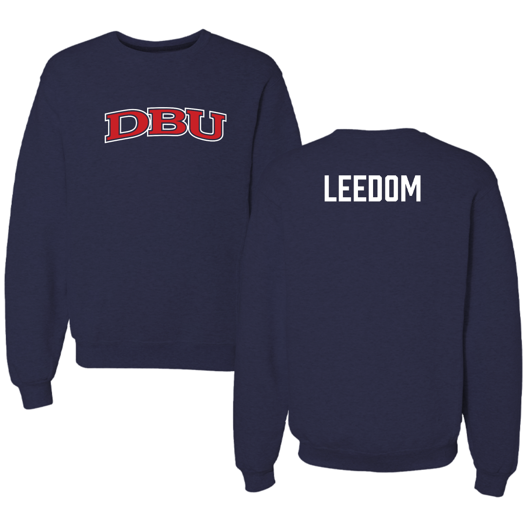 Dallas Baptist University Golf Navy DBU Crewneck - Tyler Leedom