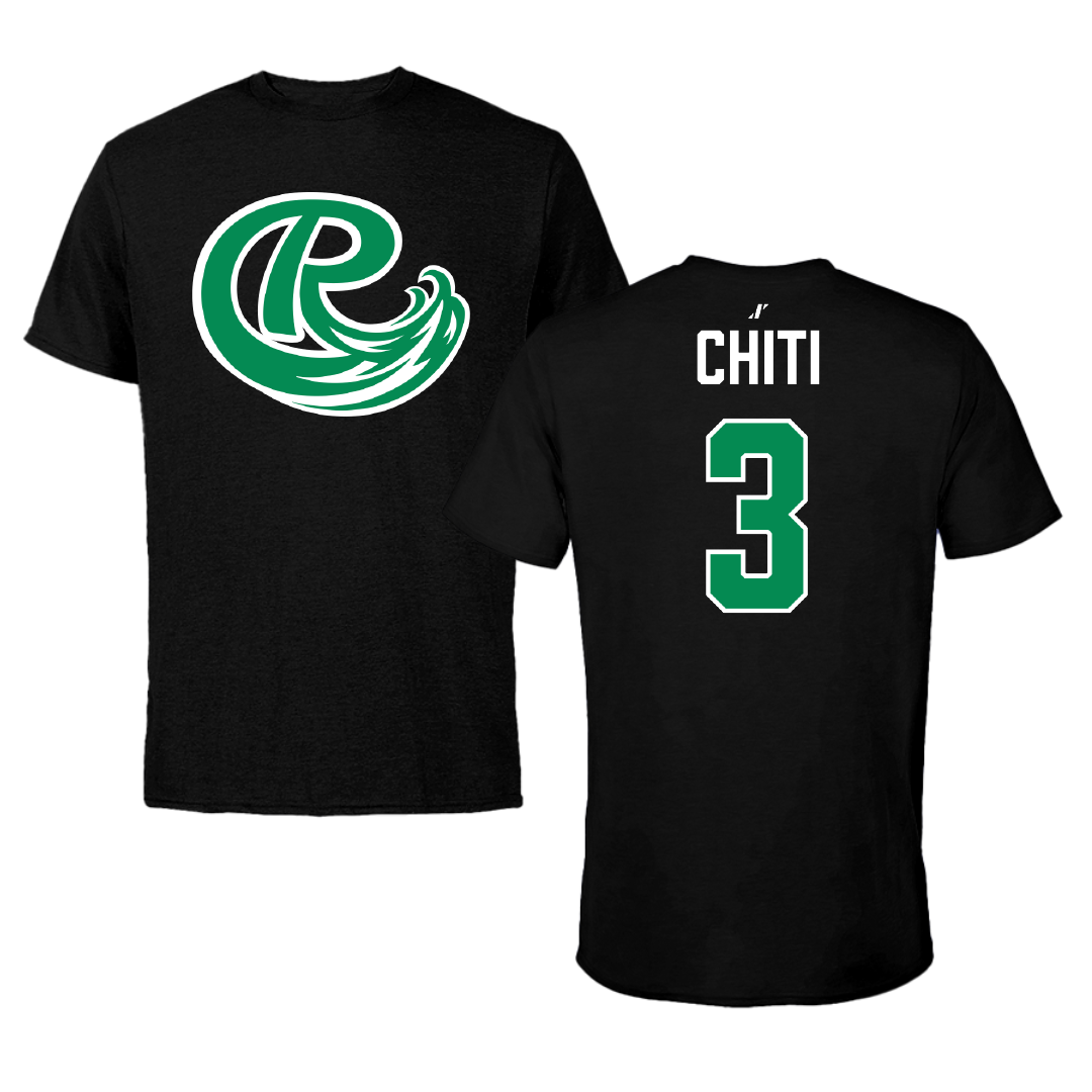 Roosevelt University Soccer (M) Black Tee - #3 Matteo Chiti