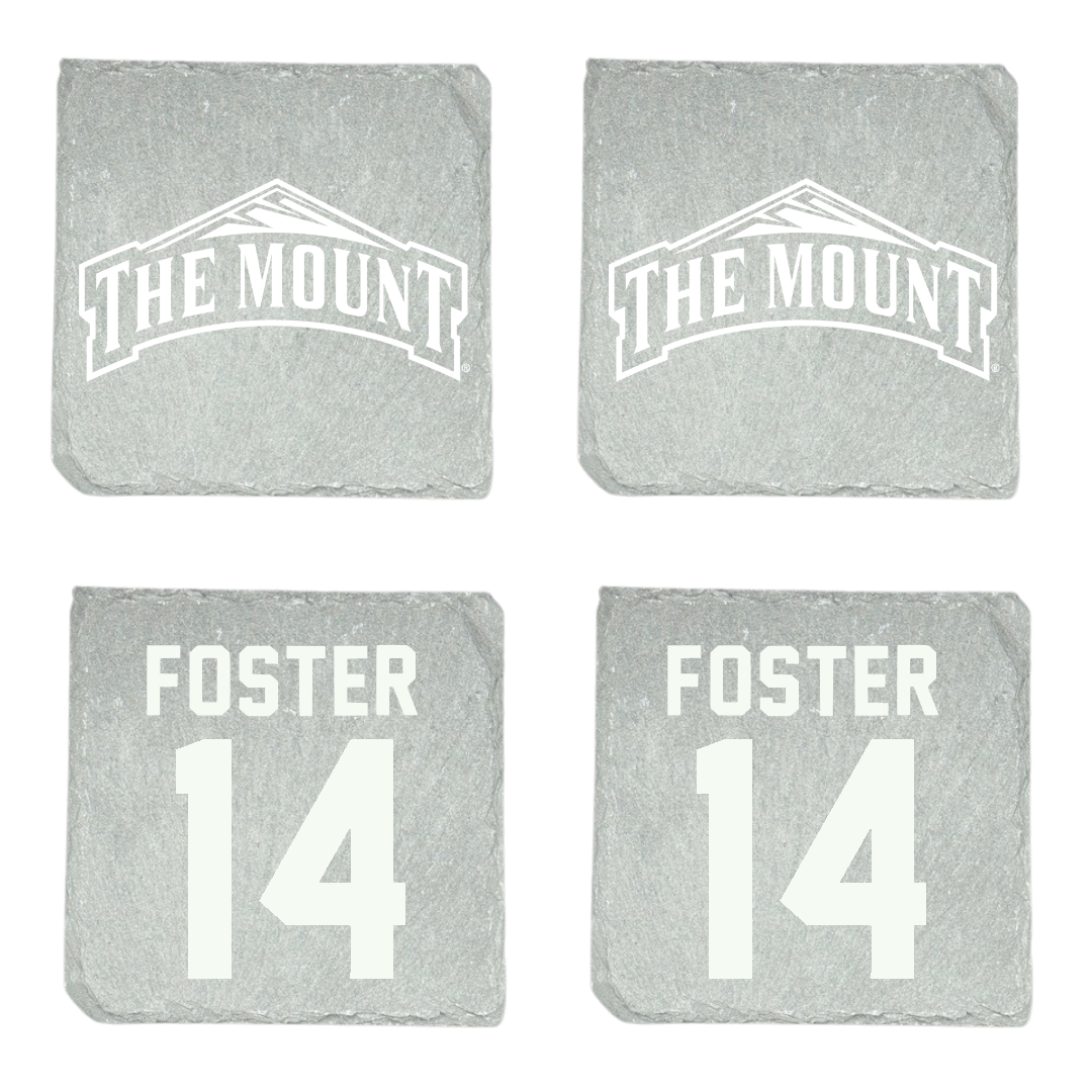Mount St. Mary's University Baseball Stone Coaster (4 Pack)  - #14 Jakob Foster