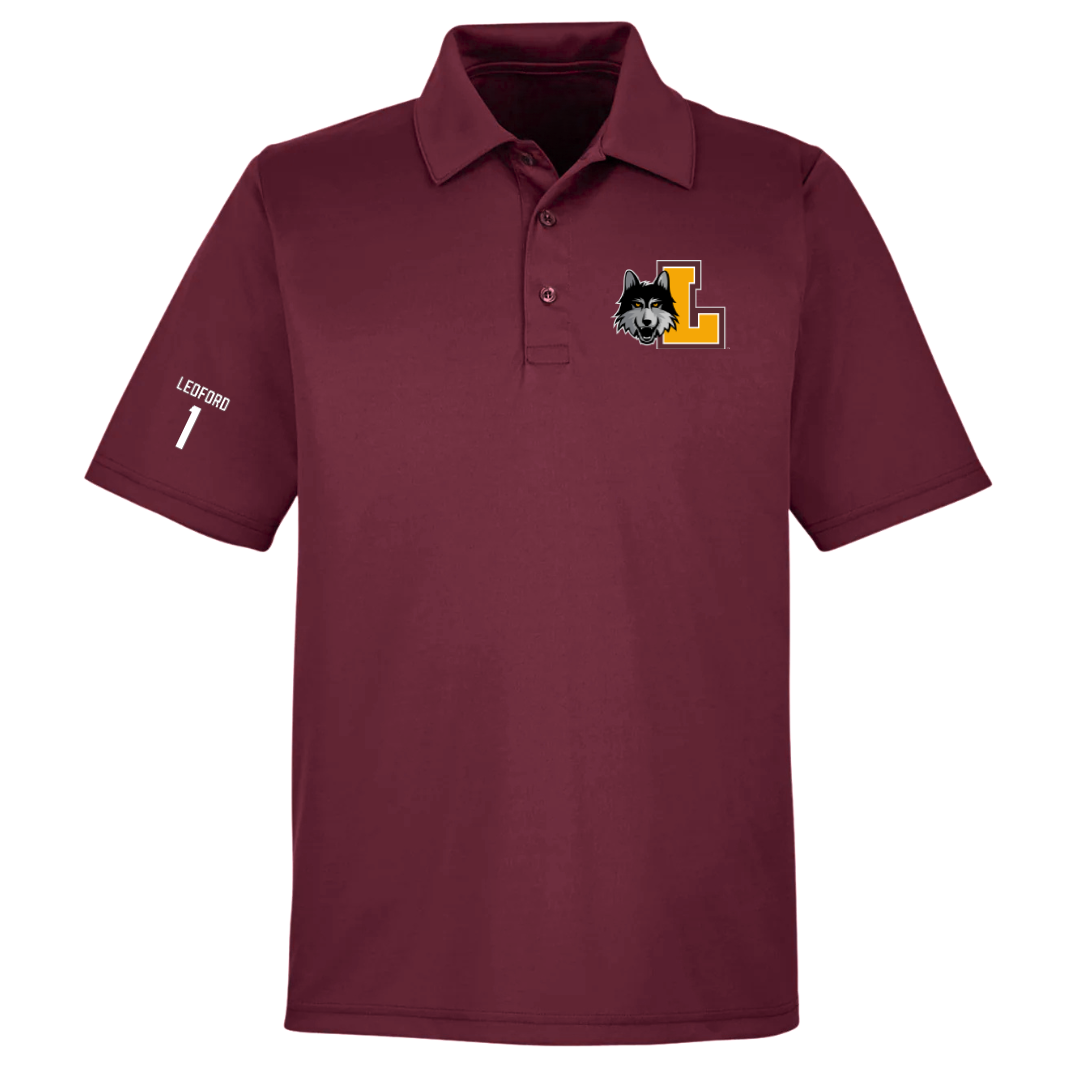 Loyola University-Chicago Volleyball (M) Maroon Polo - #1 Charlie Ledford
