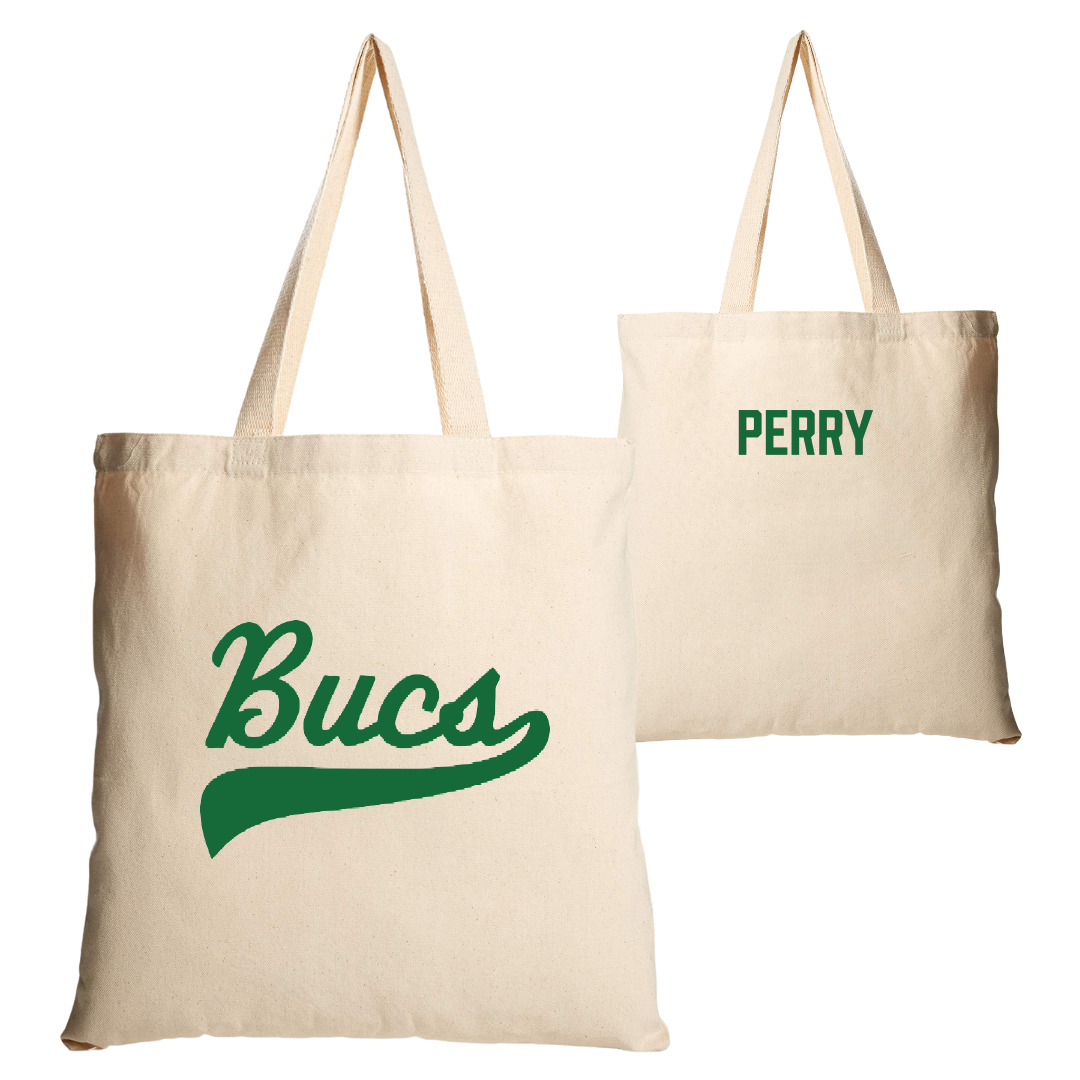 Shelton State Community College Cheer Tan Canvas Tote Bag - Derek Perry