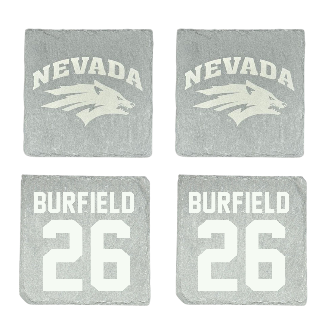 University of Nevada Baseball Stone Coaster (4 Pack)  - #26 Casey Burfield