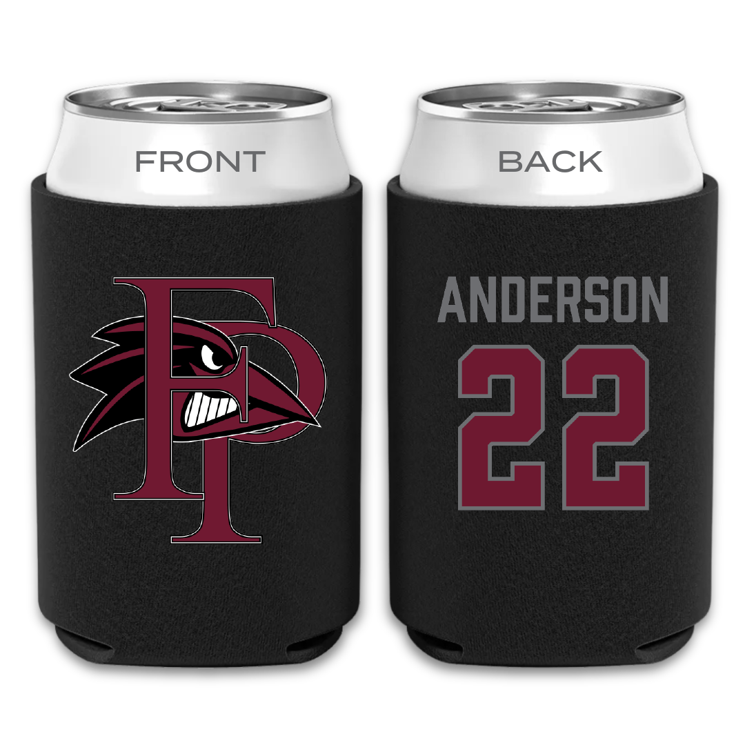 Franklin Pierce University Softball Black Can Cooler - #22 Andie Anderson