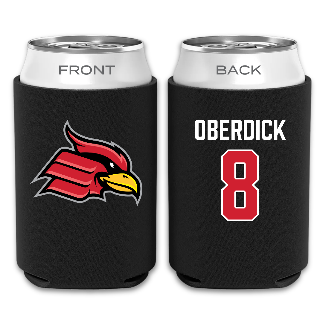 Wheeling University Football Black Can Cooler - #8 Colin Oberdick