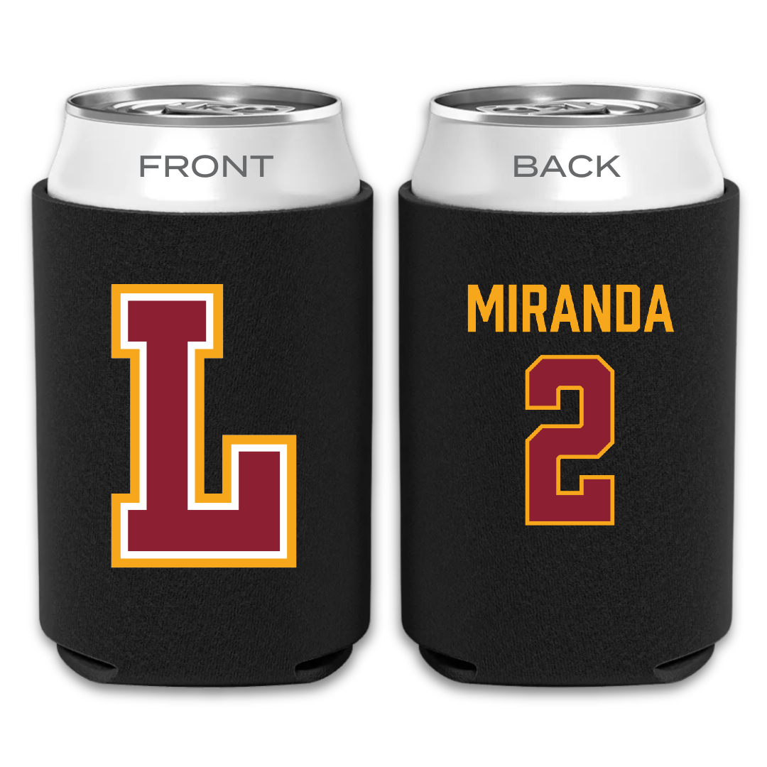 Loyola University New Orleans Rugby (M) Black Can Cooler - #2 Ian Miranda