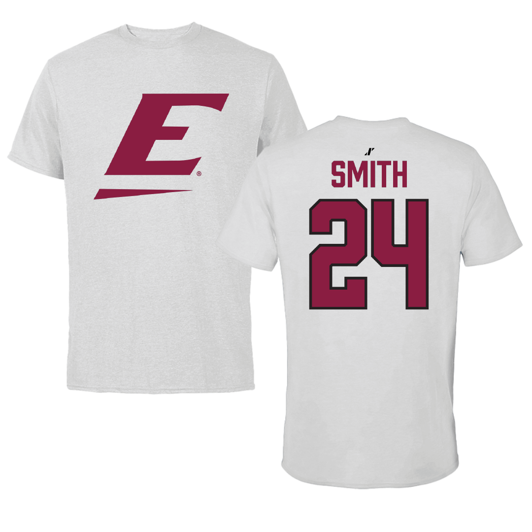 Eastern Kentucky University Football Light Gray Tee - #24 Kaden Smith