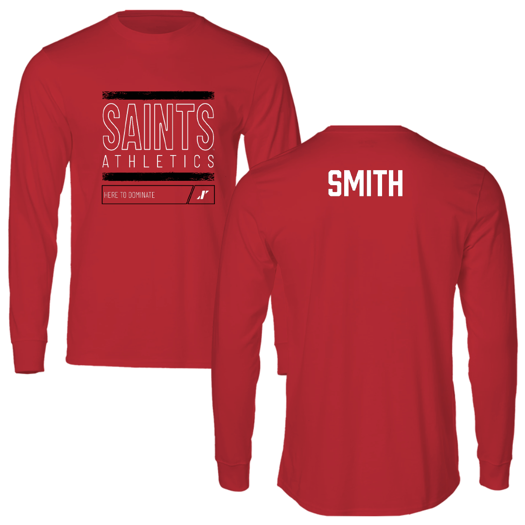 D'Youville University TF and XC Red Dominate Long Sleeve - Lydia Smith