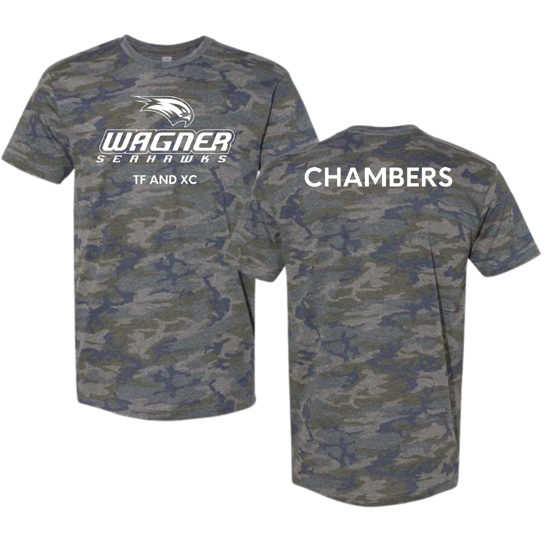 Wagner College TF and XC Vintage Camo Tee - Ruth-Ann Chambers