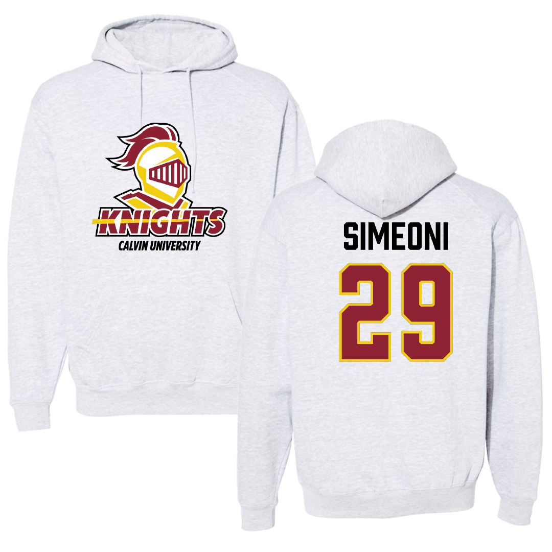 Calvin University Soccer (M) Gray Hoodie - #29 Toby Simeoni