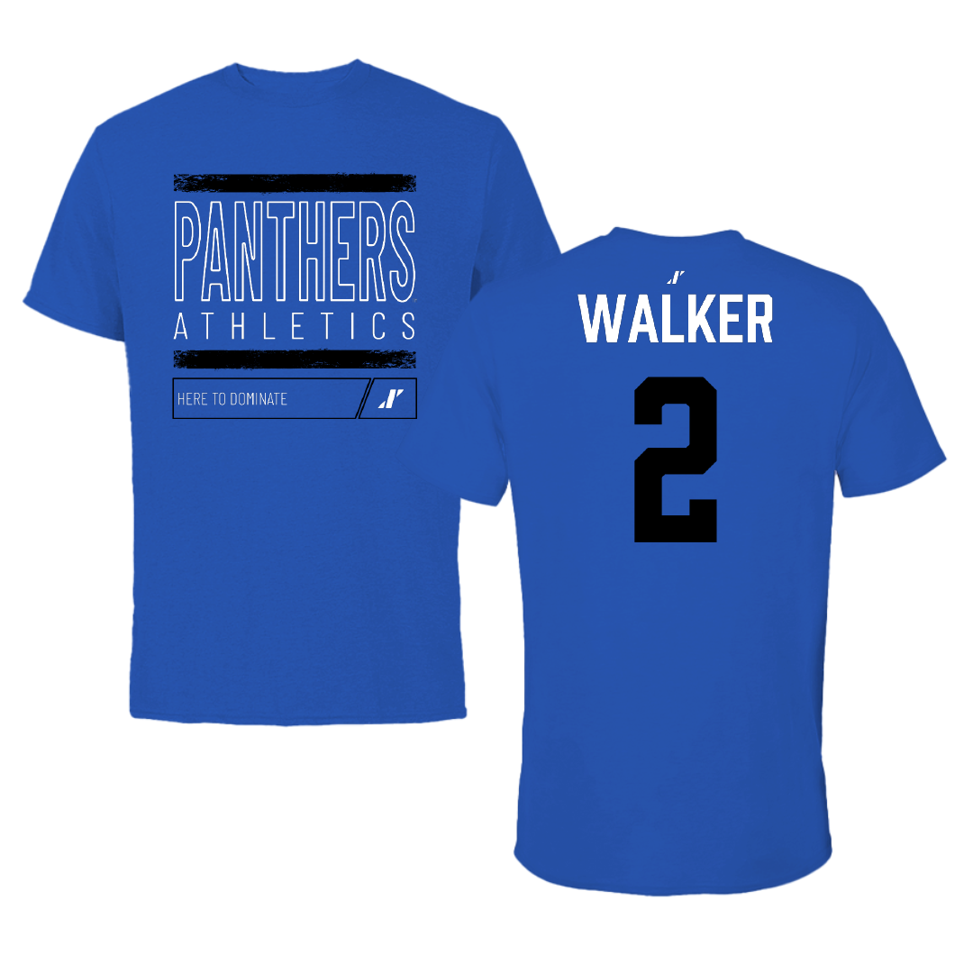 Georgia State University Softball Blue Dominate Performance Tee - #2 Kya Walker
