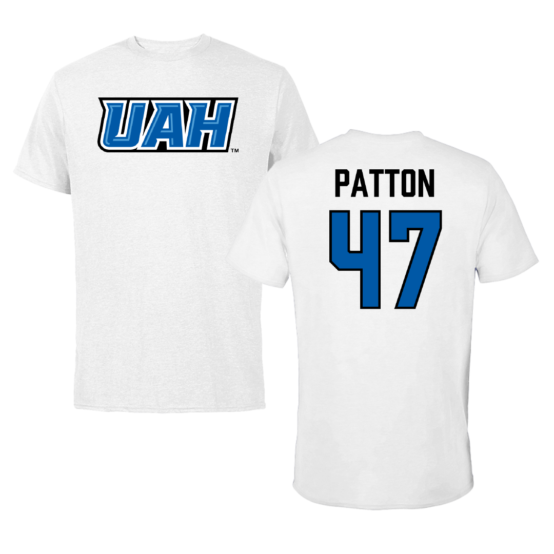 Huntsville Lacrosse (M) White Tee - #47 Jacob Patton