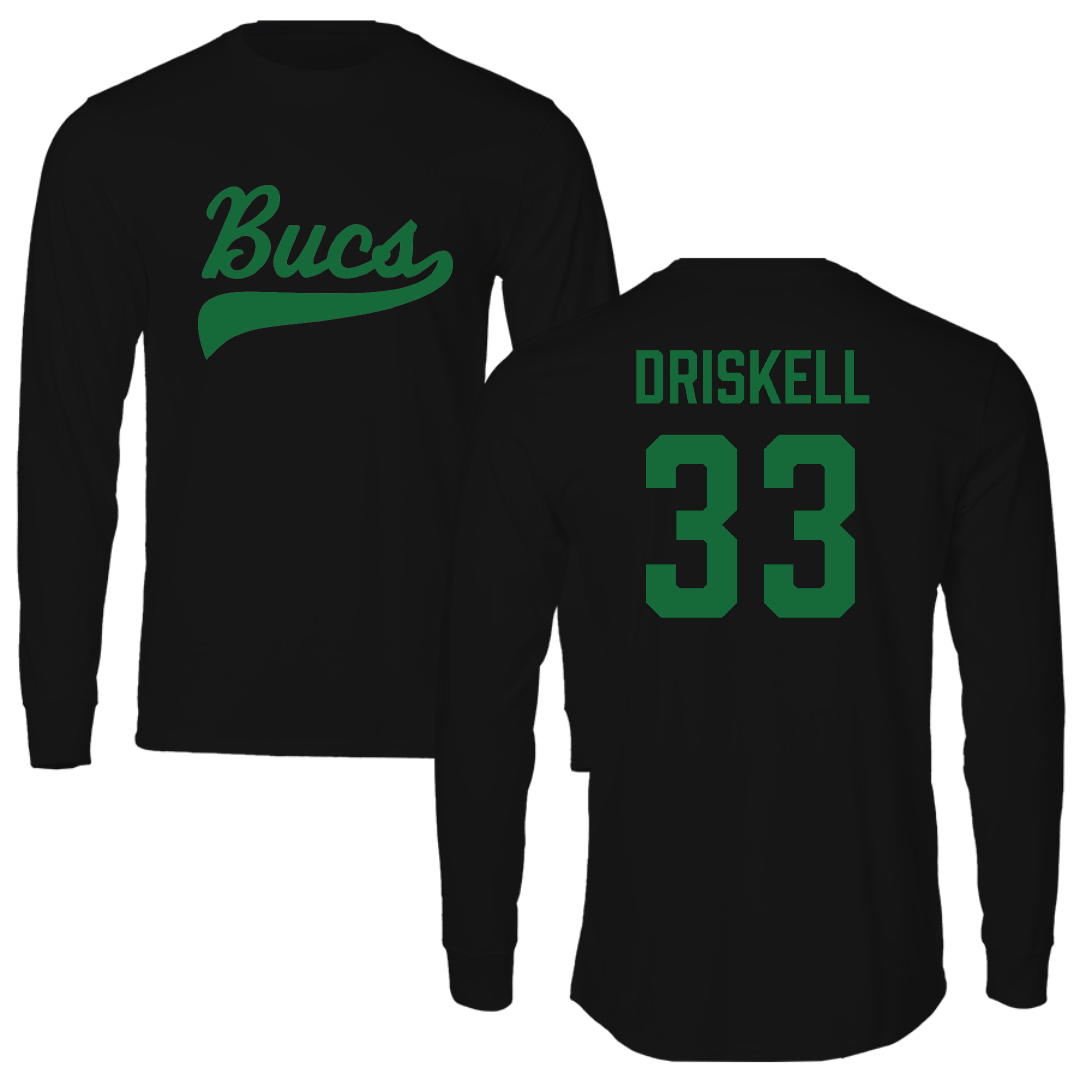 Shelton State Community College Baseball Black Performance Long Sleeve - #33 Eli Driskell