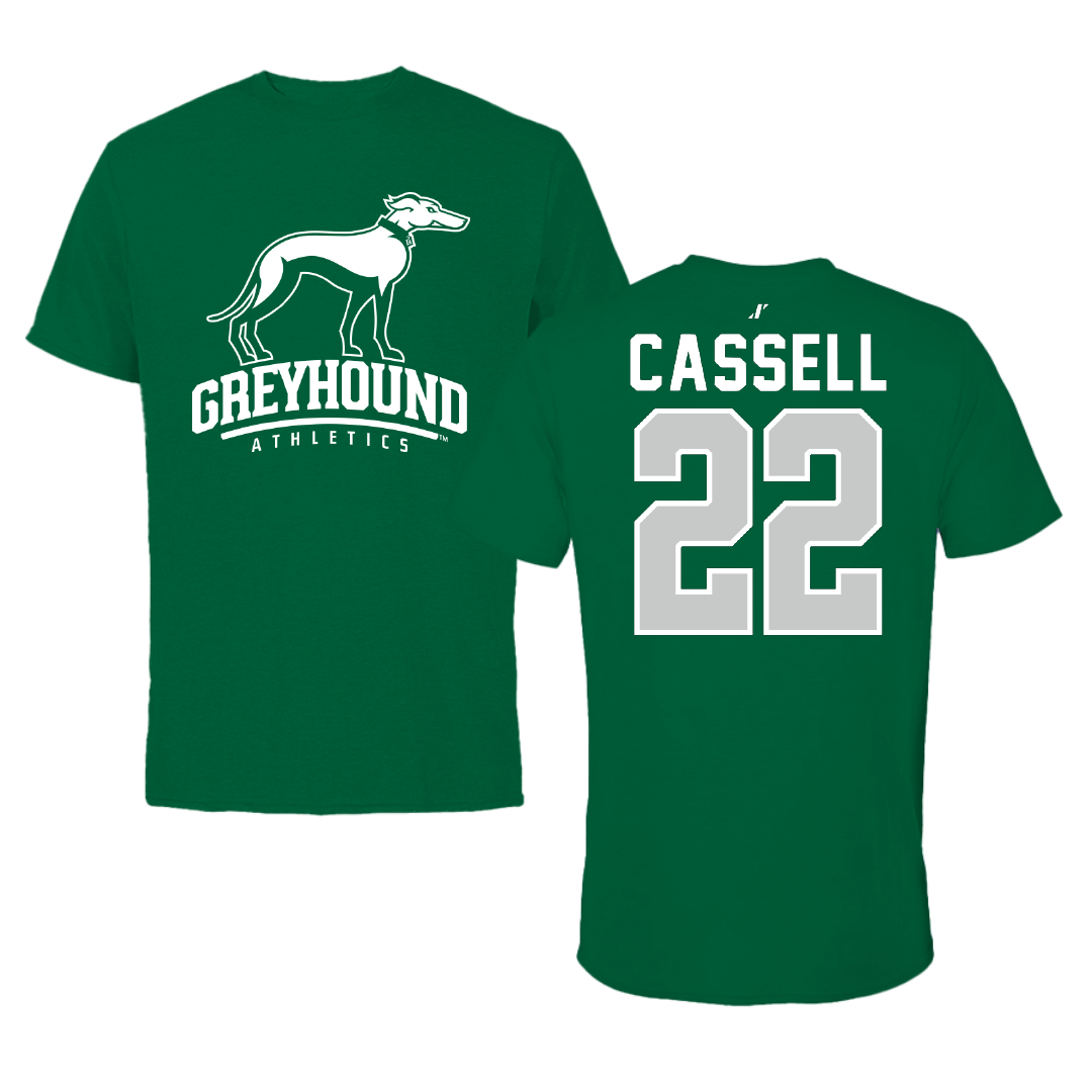 Eastern New Mexico University Baseball Green Tee - #22 Dominick Cassell