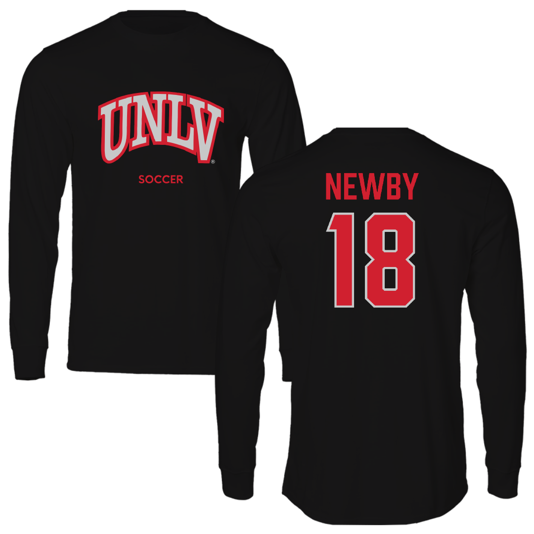 University of Nevada-Las Vegas Soccer (W) Black Long Sleeve - #18 Gianna Newby
