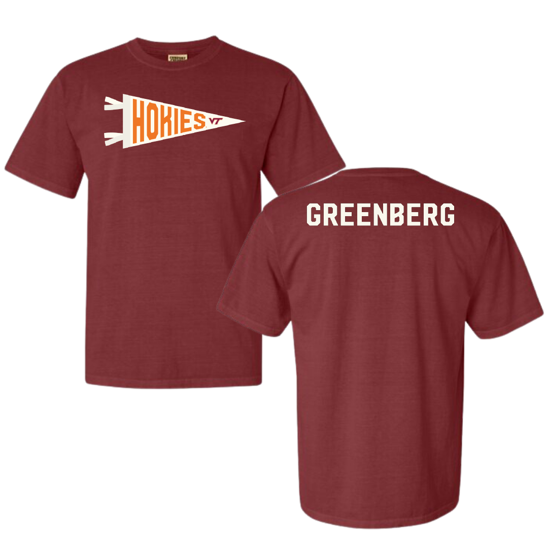 Virginia Tech Dance Maroon Pennant Comfort Colors Tee - Jessica Greenberg