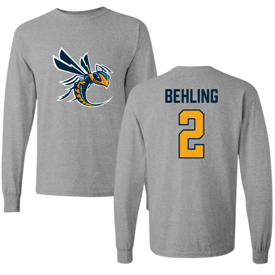 Cedarville University Basketball Sport Gray Long Sleeve - #2 Caitlin Behling