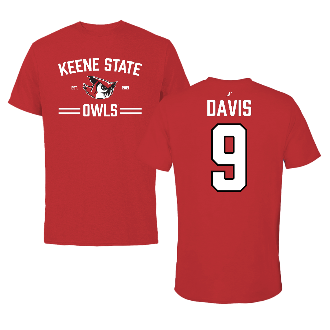 Keene State College Golf Red General Performance Tee - #9 Aidan Davis