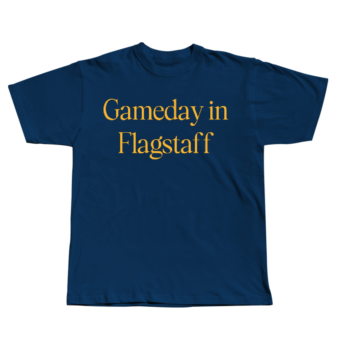 Northern Arizona University Basketball (W) Navy Gameday Tee - #0 Emma Dasovich