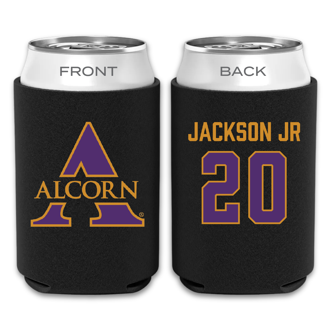 Alcorn State University Baseball Black Can Cooler - #20 Kevin Jackson Jr