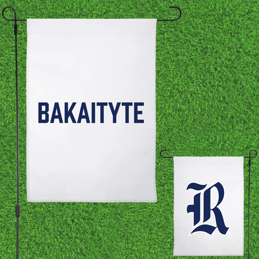 Rice University Tennis (W) White Garden Flag - Uma Bakaityte