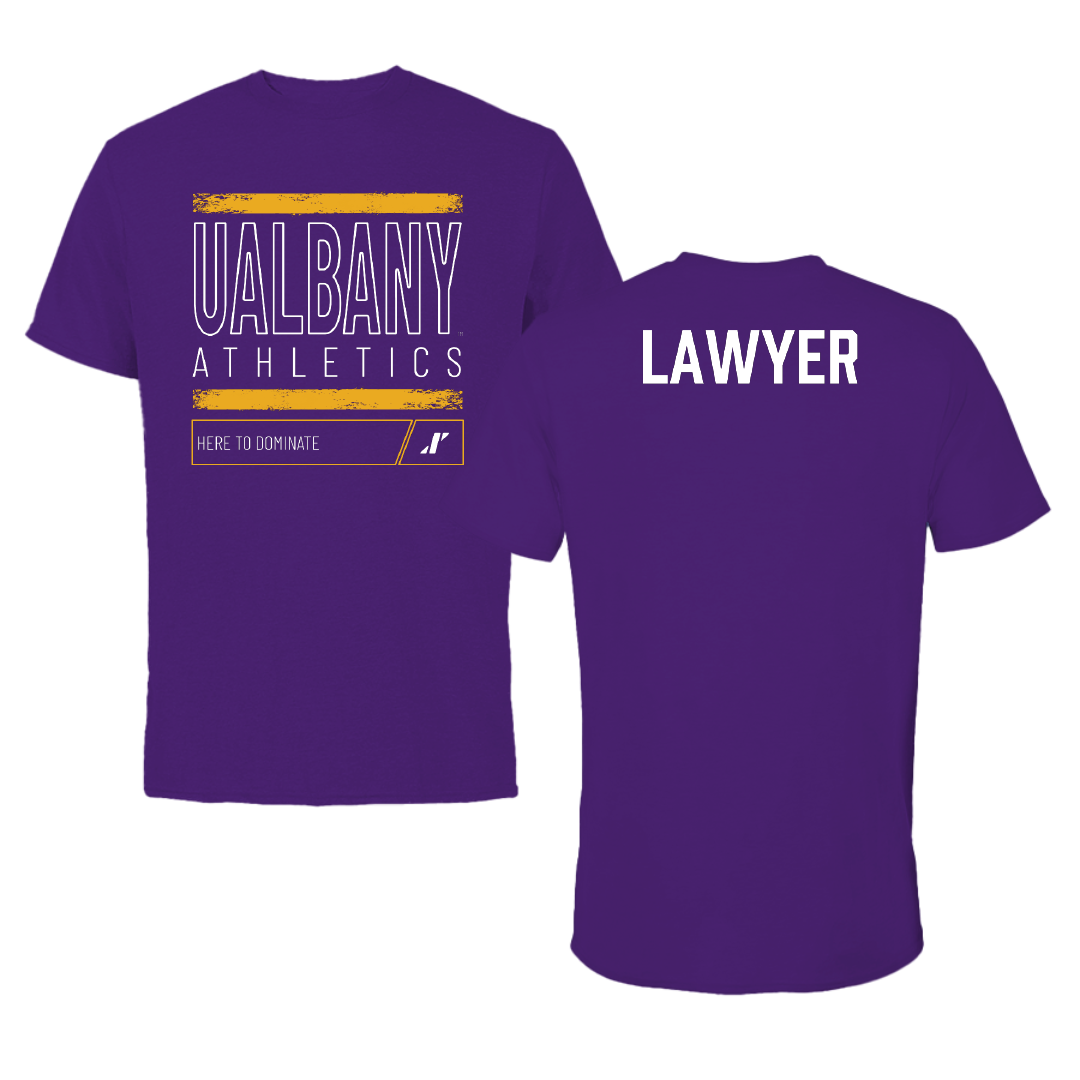 University at Albany Cheer Purple Dominate Tee - Jordan Lawyer