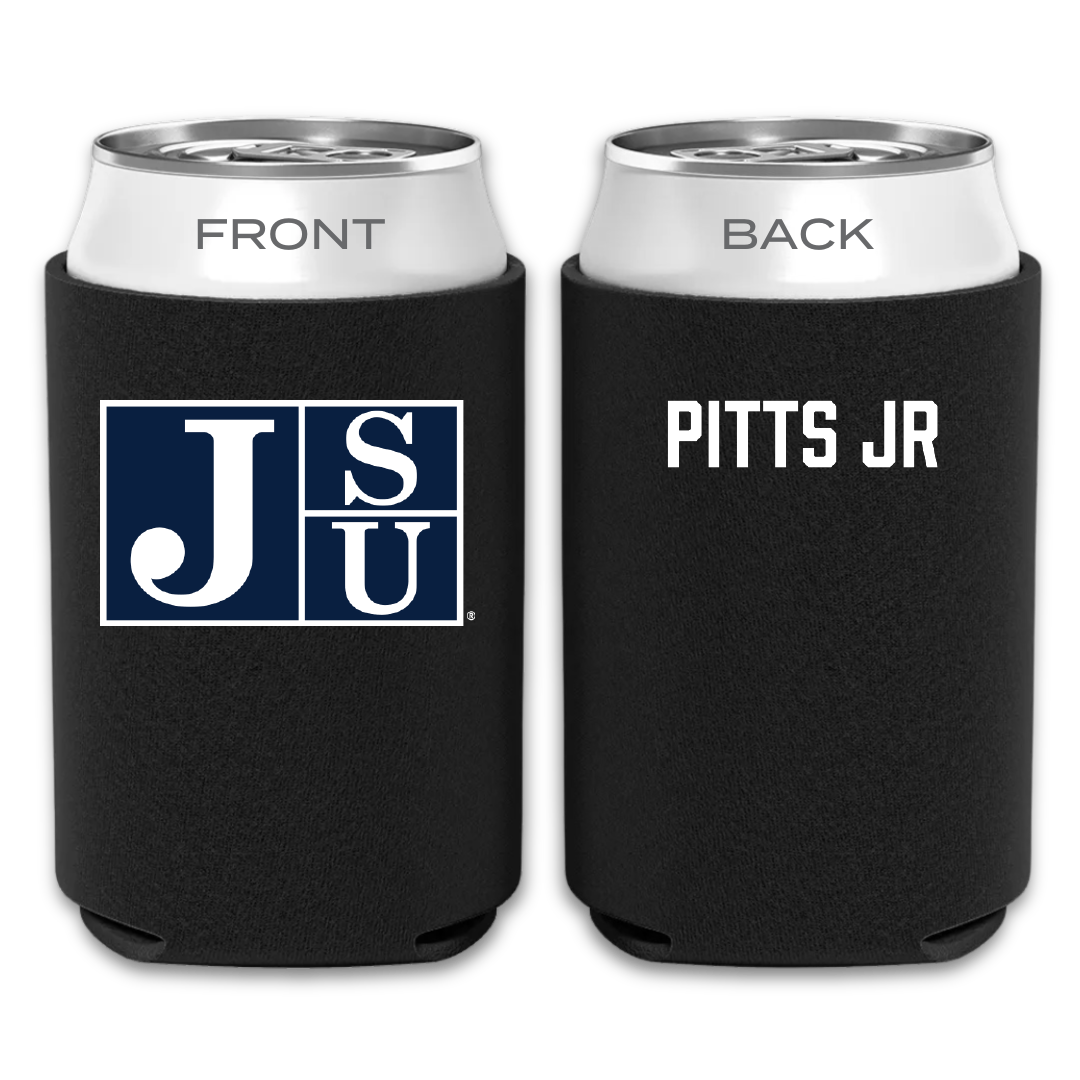 Jackson State University TF and XC Black Can Cooler - Sedgwrick Pitts Jr