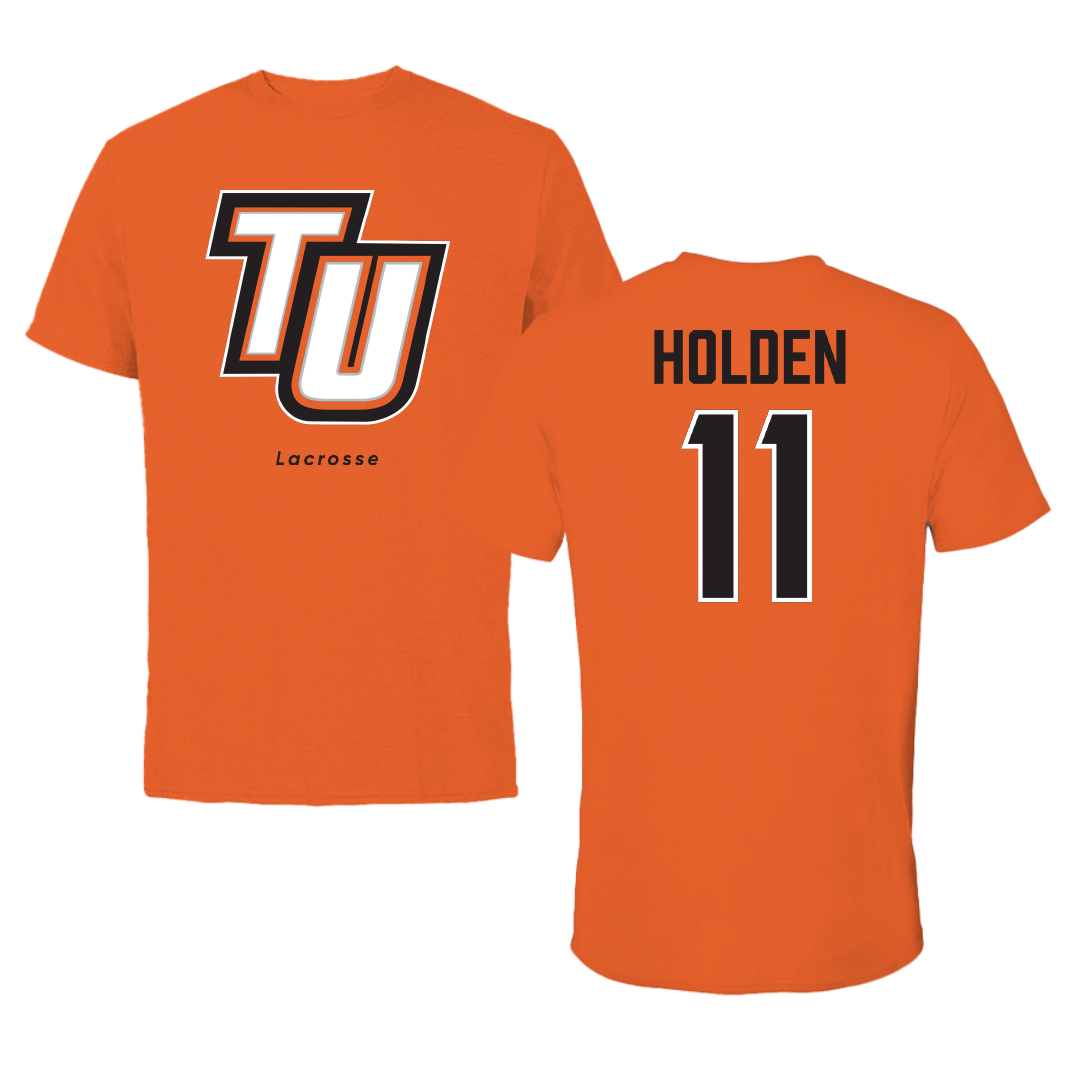 Tusculum University Lacrosse Orange Performance Tee - #11 Alyssa Holden