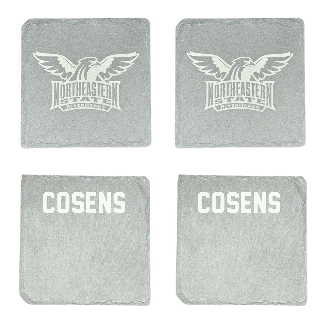 Northeastern State University Baseball Stone Coaster (4 Pack)  - Dryden Cosens