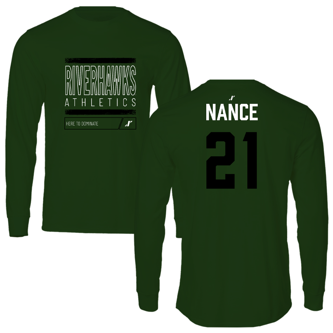 Northeastern State University Softball Forest Green Dominate Long Sleeve - #21 Madison Nance