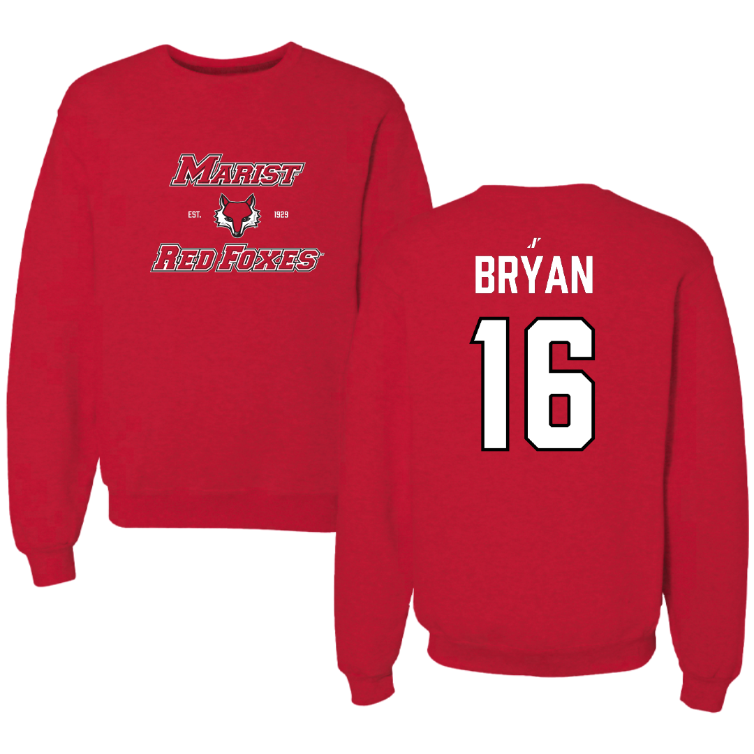 Marist University Soccer (W) Red General Crewneck - #16 Ella Bryan