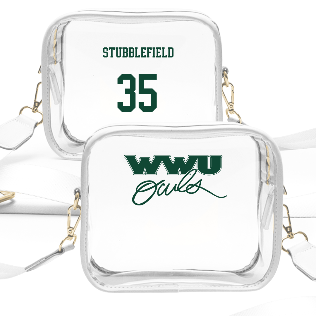 William Woods University Lacrosse (M) White Clear Stadium Bag - #35 Drew Stubblefield