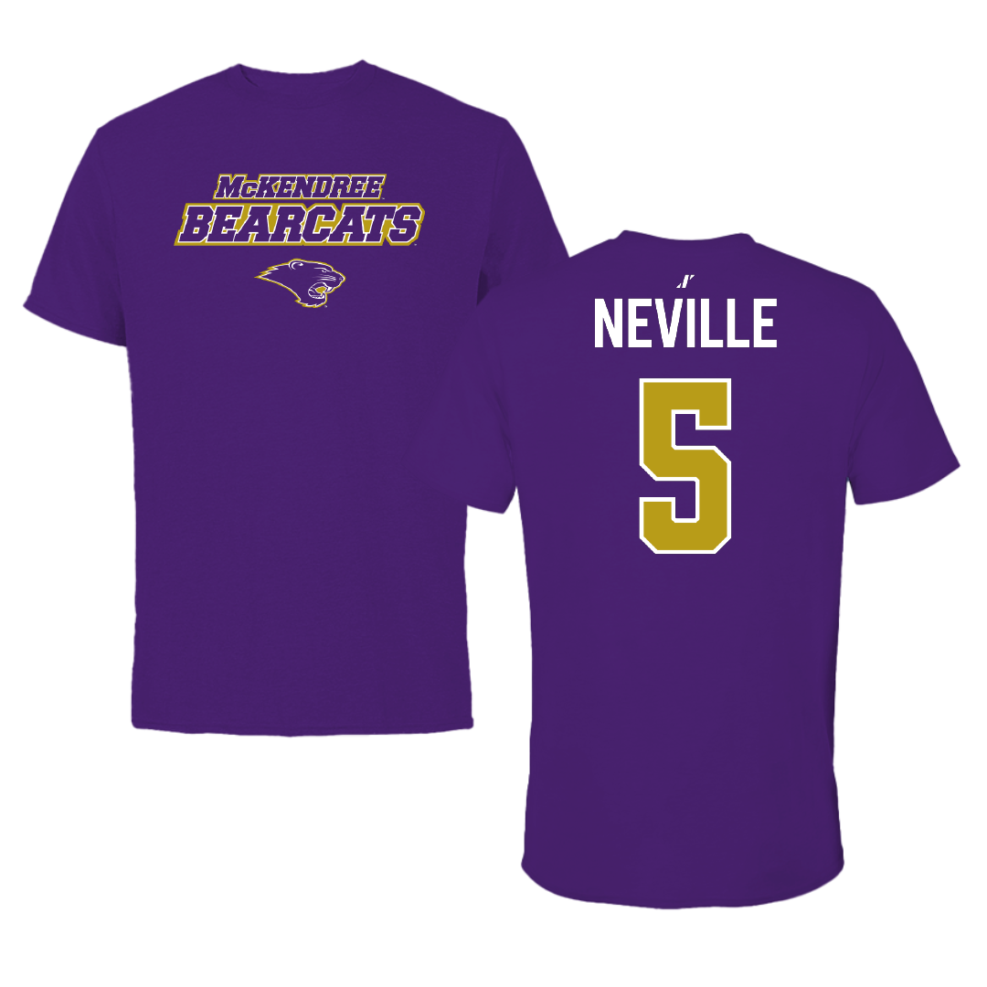 McKendree University Lacrosse (W) Purple General Performance Tee - #5 Dominique Neville