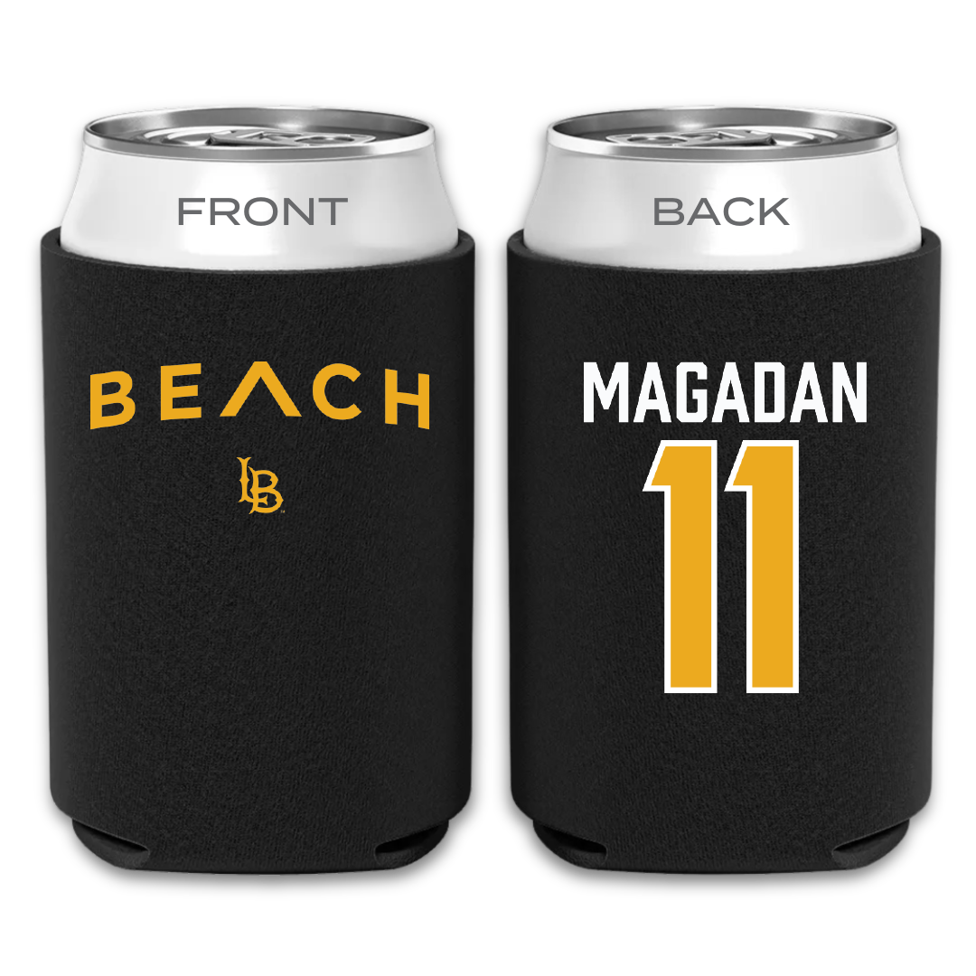 Long Beach State University Softball Black Can Cooler - #11 Savannah Magadan