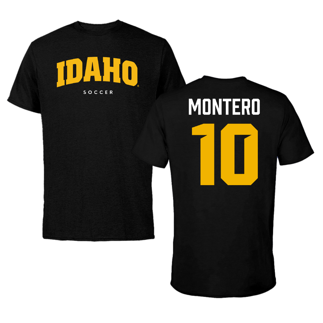 University of Idaho Soccer Black Idaho Performance Tee - #10 Deanna Montero