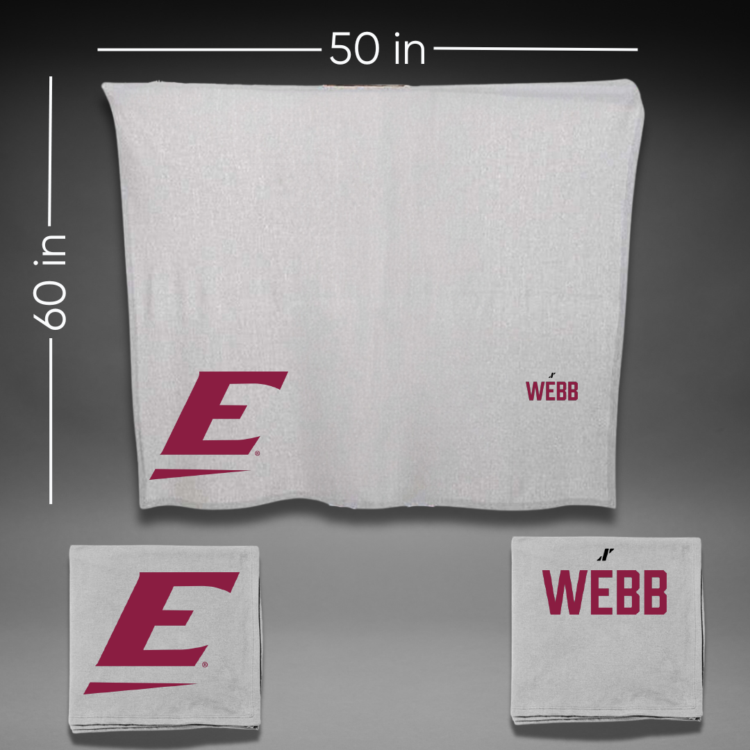 Eastern Kentucky University Dance Gray Blanket - Reagan Webb