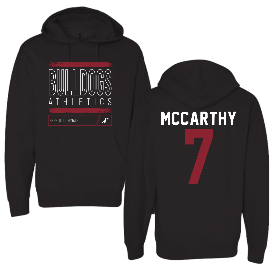 Dean College Lacrosse Black Dominate Hoodie - #7 Aidan McCarthy