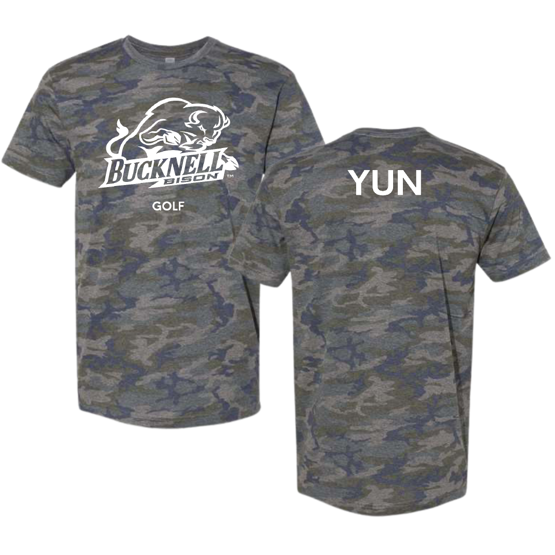 Bucknell University Golf (W) Vintage Camo Tee - Nicole Yun